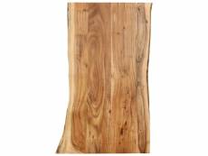 Dessus de table bois d'acacia massif 100x(50-60)x2,5