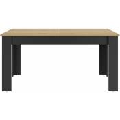 Diagone - table rectangulaire 1 allonge manchester