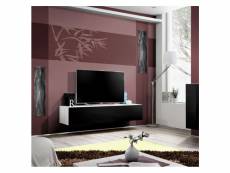 Ensemble meuble tv mural - fly - 160 cm x 30 cm x 40