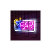 GABRIELLE 1pc Neon LED Bar Néon Lettre Art Mural Enseigne Lumineuse jolie Lampe Néon pour Bar Club Party Deco Cadeau Décoration Fête,42x22cm