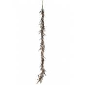 Guirlande décorative plumes argent 160cm