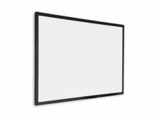 Ivol - tableau blanc avec cadre noir - magnétique