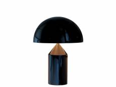 Lampe design atollo (h35cm) en aluminium noir