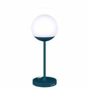 Lampe sans fil Mooon! LED / H 41 cm - Recharge USB - Fermob bleu en métal