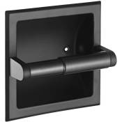 Linghhang - Porte-papier Toilette Noir Encastrable en Acier Inoxydable Porte Rouleau de Papier pour wc Salle de Bain Cuisine