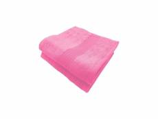"lot de 2 serviettes de bain coton et bambou - 600gr/m ? Couleur de la serviette - rose clair, taille de la serviette - 100 x 150 cm"