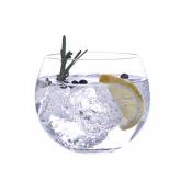 Lunar Oceans Lot de 2 verres à gin sans pied en cristal fait à la main