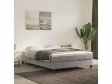 Matelas de lit relaxant à ressorts ensachés gris clair 140x190x20 cm