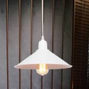 Nova - Lampe de suspension avec abat-jour avec le cône idéal pour chaque environnement différentes couleurs taille : Blanc