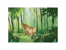 Papier peint intissé le roi lion disney simba et nala 400 cm x 280 cm