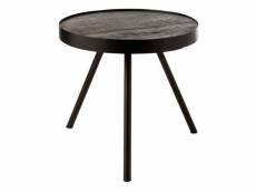 Paris prix - table d'appoint en bois & fer "fien" 46cm naturel