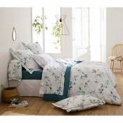 Parure de lit imprimée fleurs en aquarelle - Blanc - 240 x 220+2 TO 65 x 65 cm
