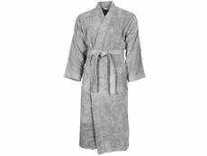Peignoir de bain mixte 420gr/m² luxury kimono - gris perle - 5 - xxl