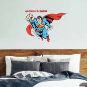 Roommates - Stickers muraux géants dc Superman avec lettres de l'alphabet
