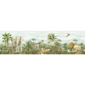 Sanders&sanders - Frise de papier peint adhésive animaux de la jungle - 9.7 x 500 cm de vert