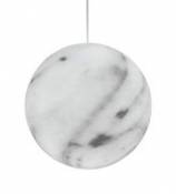 Suspension Mineral Small / Ø 30 cm - Plastique effet marbre - Slide blanc en plastique