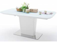 Table à manger extensible laqué blanc mat - 180-230 x 76 x 95 cm -pegane-