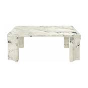 Table basse en pierre calcaire gris 80x30 cm Doric