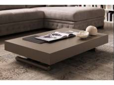 Table basse relevable extensible block design taupe 20100850845