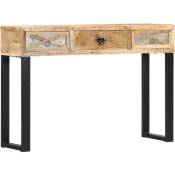 Table console 110 x 30 x 76 cm Bois de manguier massif