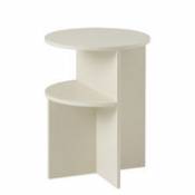 Table d'appoint Halves / 2 plateaux - Pierre acrylique - Muuto beige en matériau composite