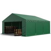 Tente de stockage 5x6 m bâches en pvc 750 n vert foncé