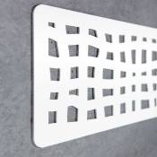 Tête de lit économique décoratif en pvc - type forge. Modèle - Écosse - 150cm x 60cm, Blanc