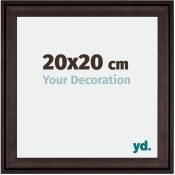Your Decoration - 20x20 cm - Cadres en Bois avec Verre acrylique - Anti-Reflet - Excellente Qualité - Brun - Cadre Decoration Murale - Birmingham.