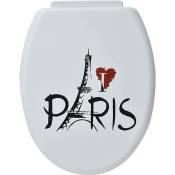 Abattant wc pp 18 pouces attaches plastiques - parisienne