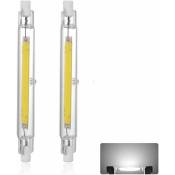 Ampoule LED R7S 189mm 30W Blanc Froid 6000K, 3000LM, Équivalent Lampe Halogène J189 300W, Dimmable, 360 Degrés Linéaire Ampoule 30W R7S 189mm Slim