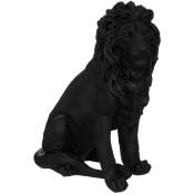 Atmosphera - Statuette lion noir H52cm créateur d'intérieur - Noir