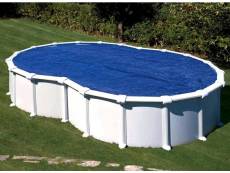 Bâche à bulles pour piscine acier en huit 5,05 x 3,45 m - gré CPROV500