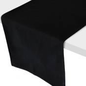 Chemin de table diabolo traité téflon 45x150 cm - Noir