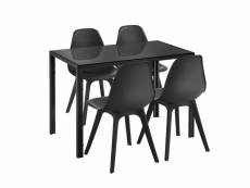 [en.casa] ensemble table et 4 chaises table de salle