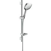 Hansgrohe - Set de douche 150 3jet avec barre Unica'S puro65 cm et porte-savon chromé Raindance Select e - chrome
