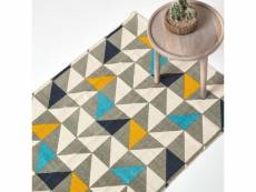 Homescapes tapis en coton à imprimé géométrique - copenhagen - 160 x 230 cm RU1284D