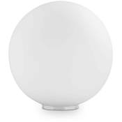 Ideal Lux - Mapa Bianco - Petite Lampe de Table Globe à 1 Lumière, Blanc, E27