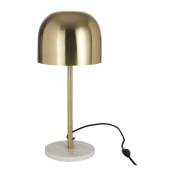 Les Tendances - Lampe de table métal doré et marbre