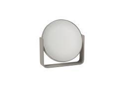 Miroir de table en aluminium revêtu taupe
