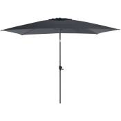 Parasol terrasse inclinable 3x2 m - Gris