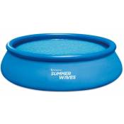 Quick Up Pool Ronde 457x107 cm bleue Kit piscine hors sol Piscine de jardin & piscine en plastique - Summer Waves