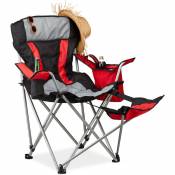 Relaxdays - Fauteuil de pêche pliant chaise de camping