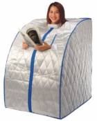 Sauna infrarouge portable XL deluxe, 1000 Watt - sauna infrarouge portable, pliable et repliable
