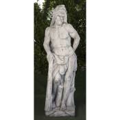 Statue classique en pierre reconstituée Hercule 42x42x170cm.