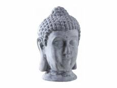 Statue de jardin tête de bouddha fibre de ciment
