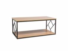 Table basse en bois - l 111 cm x l 51 cm x h 45 cm