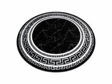 Tapis gloss cercle moderne 2813 87 élégant, cadre, grec noir cercle 150 cm