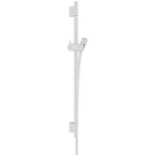 Unica Barre de douche s Puro 65 cm avec flexible de douche, Blanc mat (28632700) - Hansgrohe
