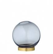 Vase Globe Small / Ø 10 cm - Verre & laiton - AYTM