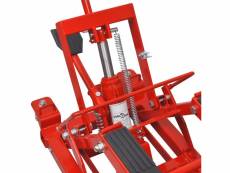 Vidaxl cric hydraulique de moto / vtt 680 kg rouge